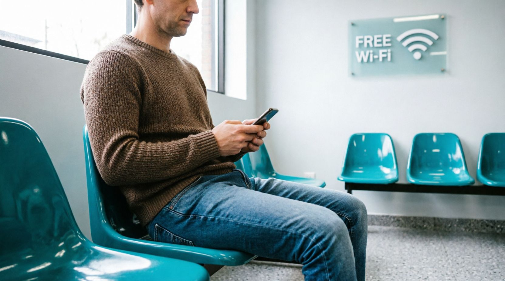 Relax in the waiting area